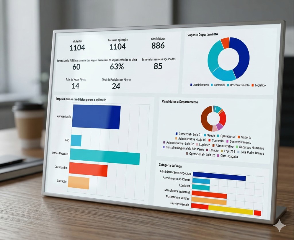 Recruitment metrics and reporting dashboard