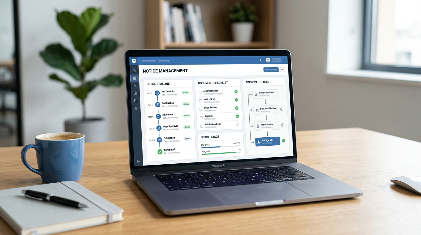 Complete guide: managing public notices in hiring processes