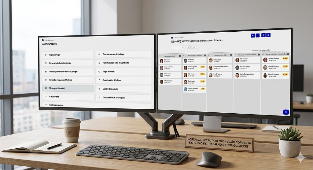 Portal de recrutamento: visão completa do fluxo de trabalho e configurações